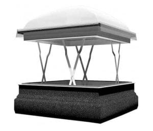 Fereastra evacuare fum acoperis terasa FAKRO DSC