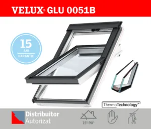Fereastra mansarda VELUX GLU 0051B - maner jos