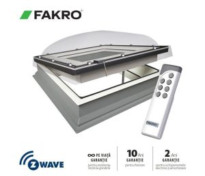 Ferestra ELECTRICA acoperis tip terasa FAKRO DEC U8