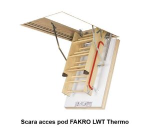 Scara acces pod FAKRO LWT Thermo