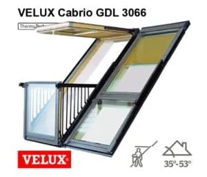 Balcon mansarda Velux Cabrio GDL 3066