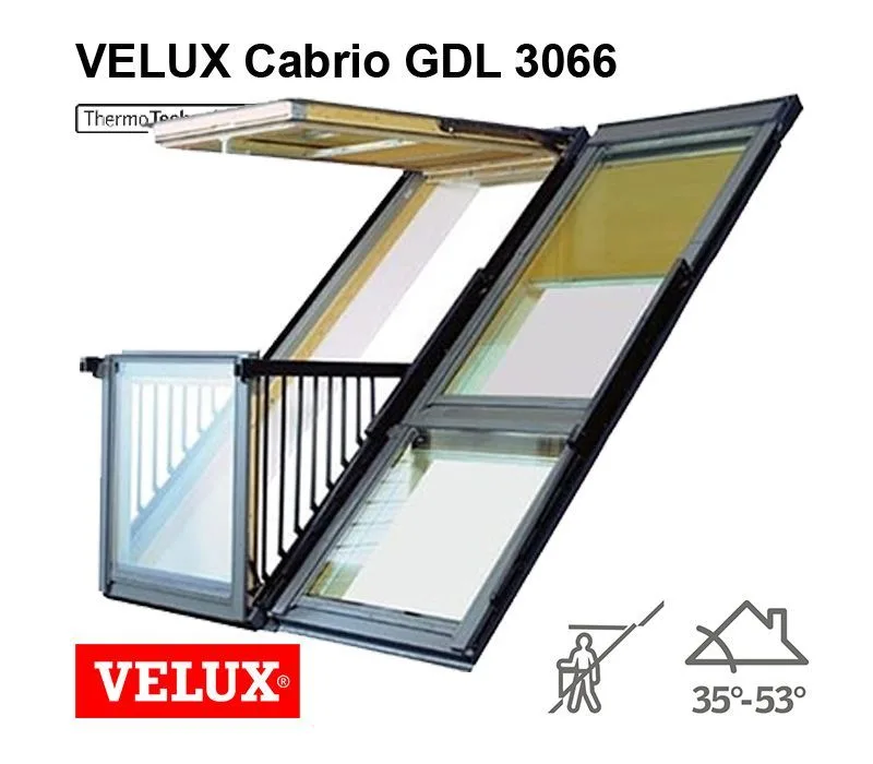 Balcon mansarda Velux Cabrio GDL 3066