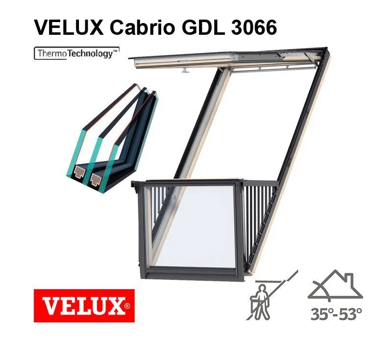 Balcon mansarda Velux Cabrio GDL 3066