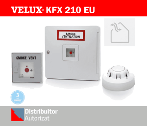Kit de actionare pentru fereastra evacuare fum VELUX KFX 210 EU