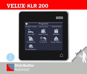 Tableta de control VELUX KLR 200