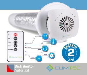 Recuperator CLIMTEC RD 100 Standard, debit aer 40 mc/h