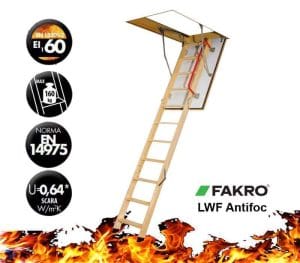 Scara pod FAKRO LWF 60 Antifoc