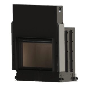 Focar de șemineu - Flat 75/50 ECO – Geam panoramic 1 suprafață vitrată, 15 KW, randament ≥70%