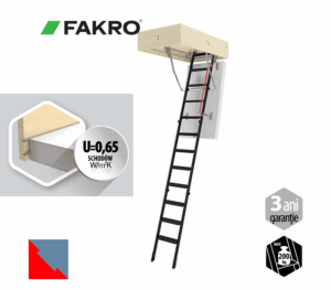 Scara pod metalica termoizolata FAKRO LME Energy