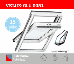 Fereastra mansarda VELUX GLU 0051 poliuretan, 2 foi de sticla