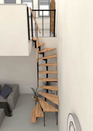 Scara pentru spatii mici Joker Turn 180°