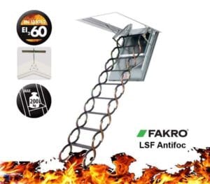 Scara pod Rezistenta la foc 60 min FAKRO LSF 60 Antifoc