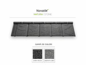 Novatik NATURA STONE - Tigla metalica cu roca vulcanica