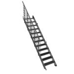 Scară exterioară Minka Flex Grid Zink
